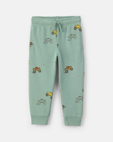 Toddler Boy French Terry Joggers - Olive Green