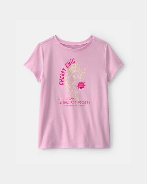 Girls 'Birthday Girlie' Graphic Tee - Pink