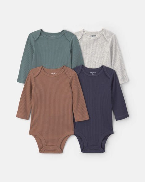 Baby Boy 4-Pack Arctic Long-Sleeve Multipack Bodysuits