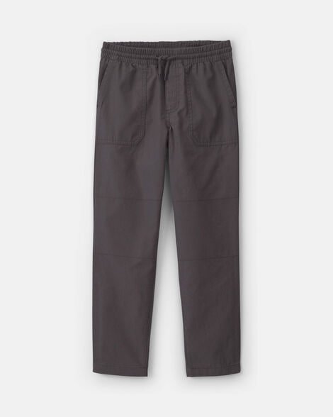 Boys Canvas Pull-On Pants - Navy