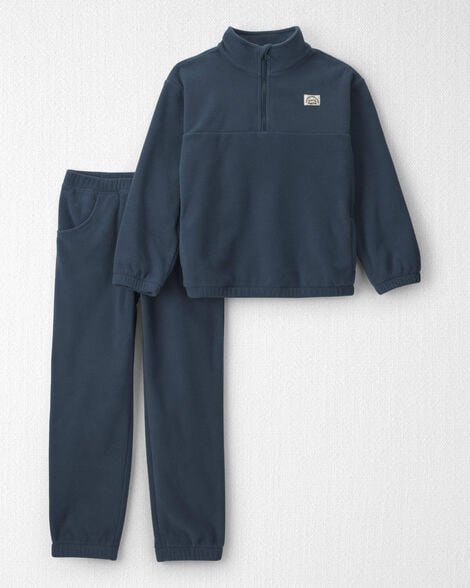 Girls 2-Piece Recycled Microfleece Top & Pant Set