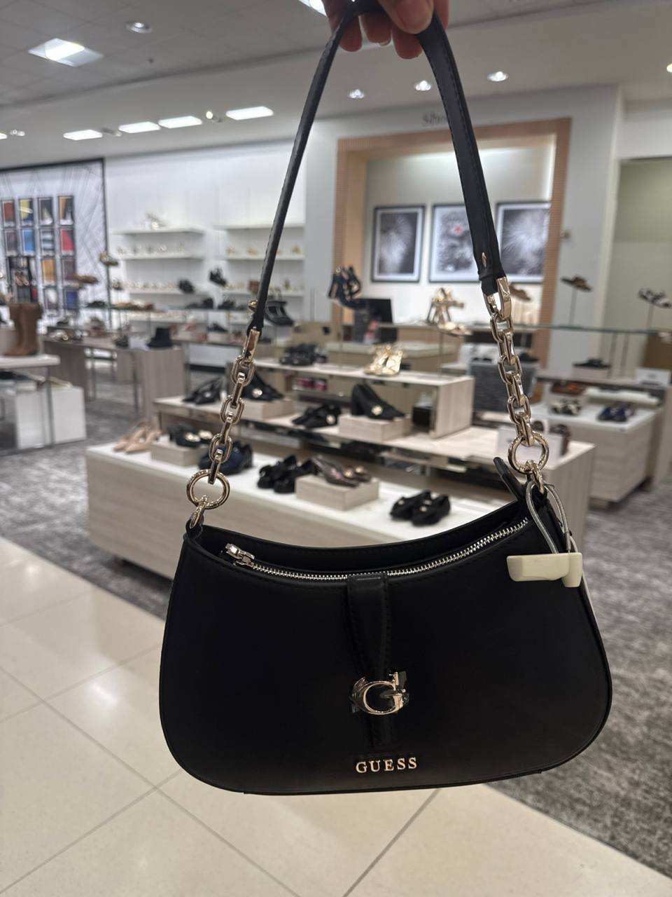 GUESS Carrie Zip-Top Small Shoulder Handbag