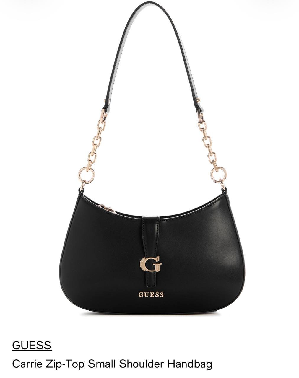 GUESS Carrie Zip-Top Small Shoulder Handbag