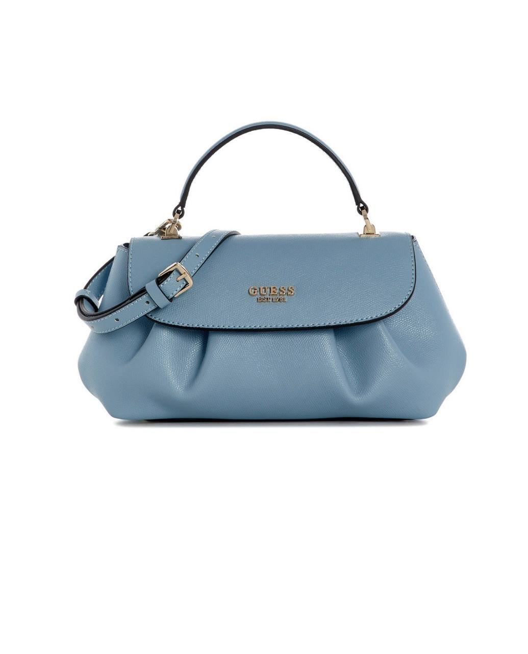 GUESS Amorette Top Handle Medium Flap Satchel Handbag