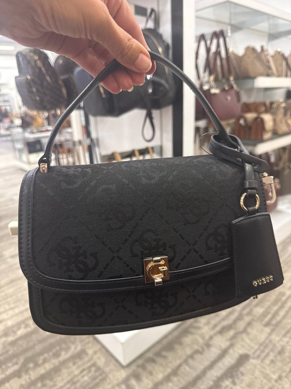 GUESS  Audrey Logo Small Flap Crossbody Handbag