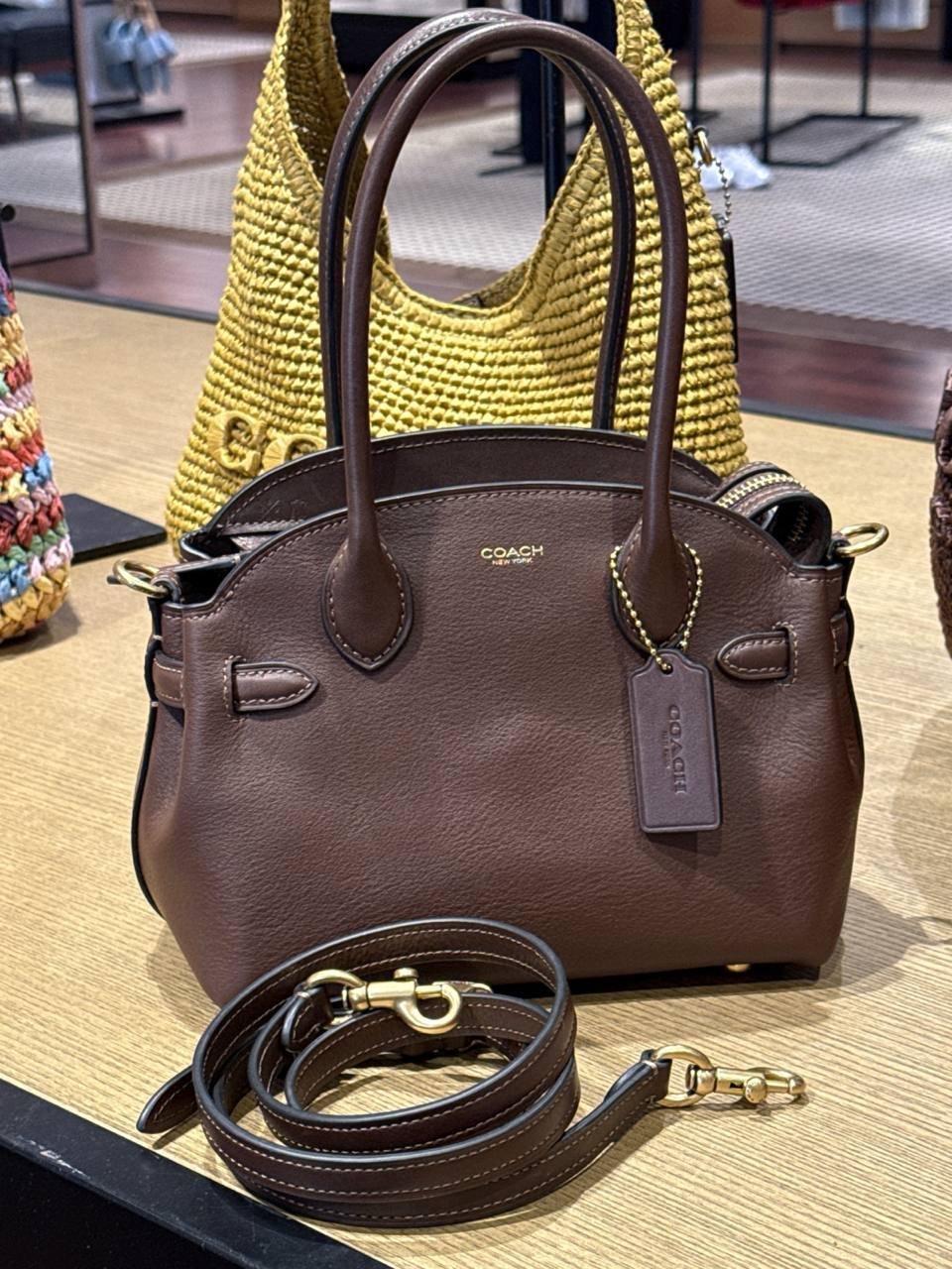 EMPIRE com alça Crossbody e Dustbag Bolsa Pequena