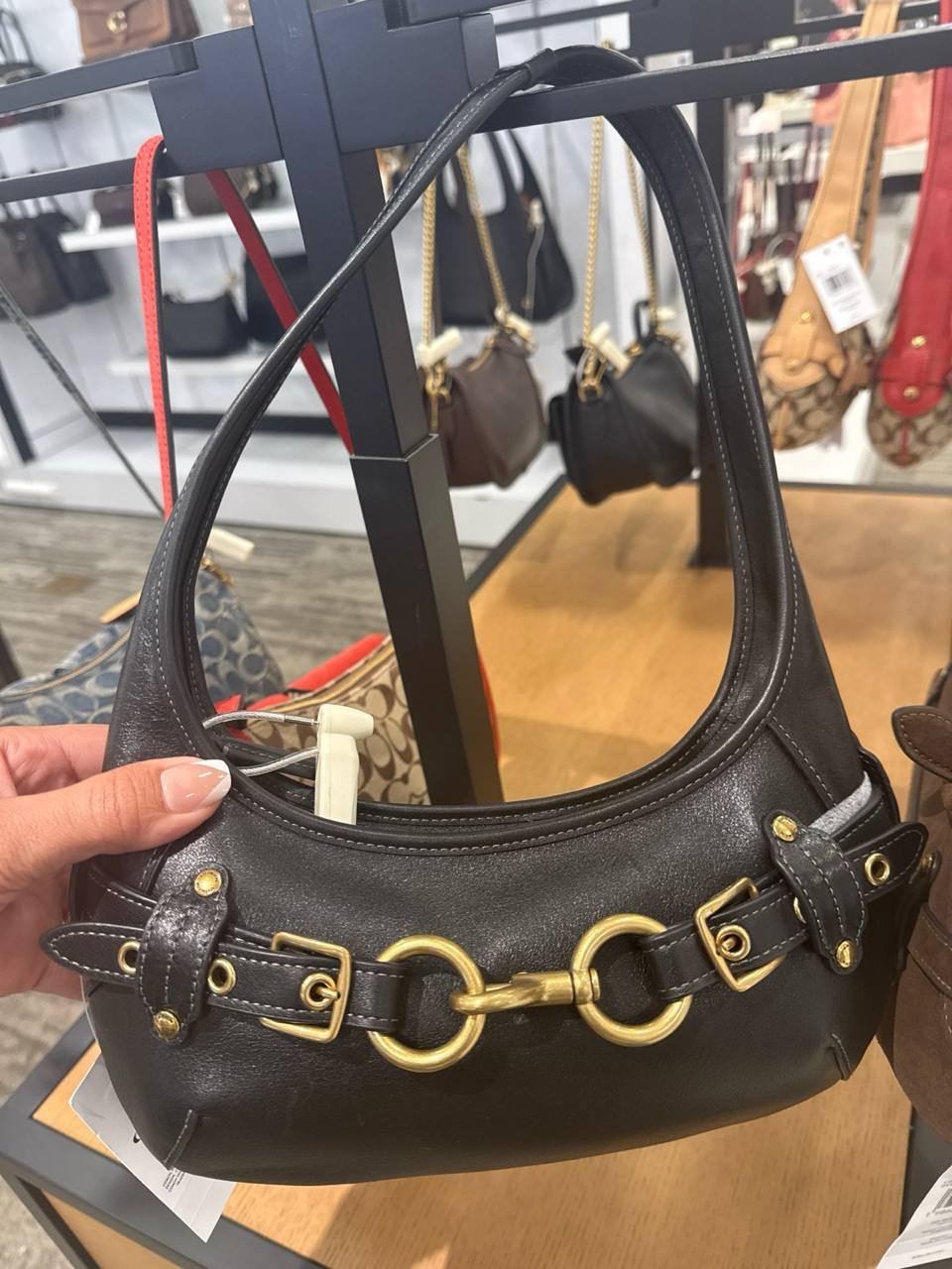 Belted Ergo Small Suede Shoulder Bag 26 e Dustbag