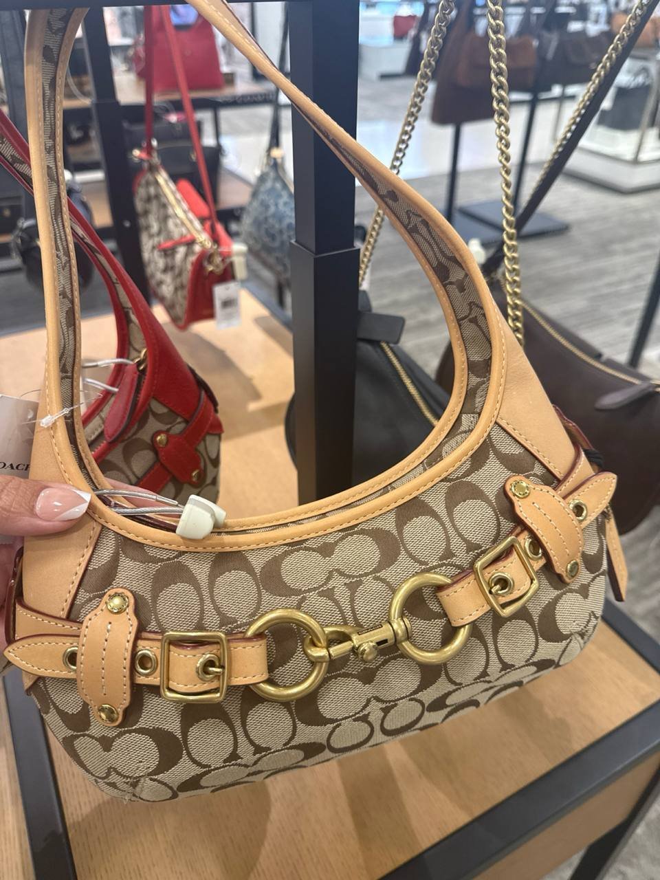Belted Ergo Small Suede Shoulder Bag 26 e Dustbag