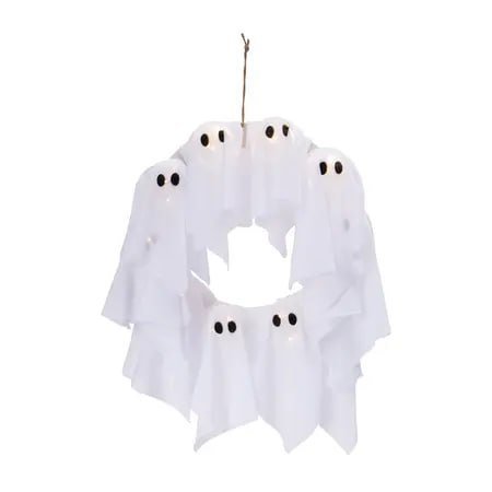 Light Up Ghost Wreath