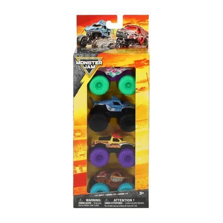 Monster Jam Toy Set 4-Pack