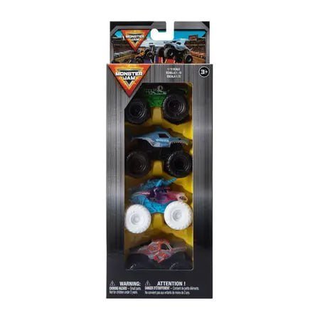 Monster Jam Toy Set 4-Pack
