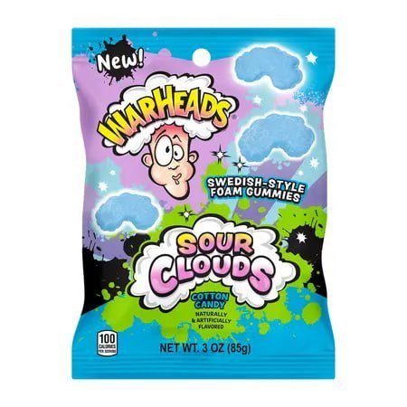Warheads® Sour Clouds Cotton Candy Foam Gummies 3oz