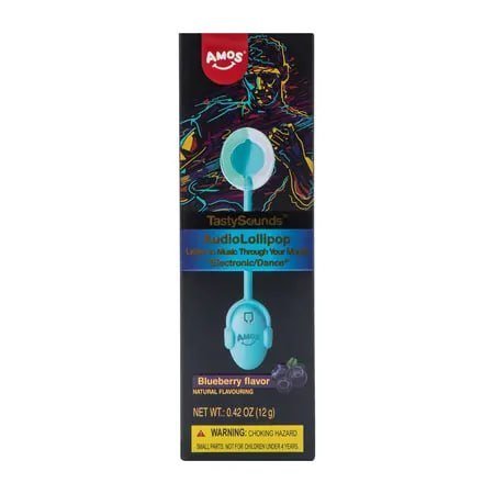 Amos® TastySounds™ Blueberry Flavor Audio Lollipop 0.42oz