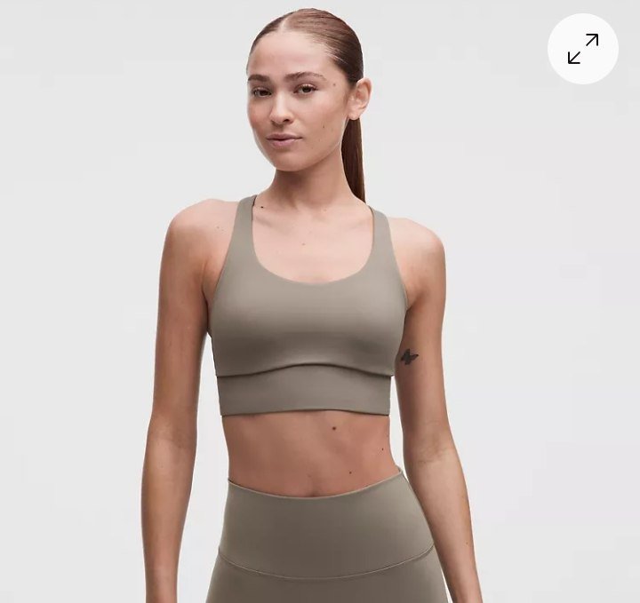 lululemon Energy Longline Bra Medium Support, B-D Cups Evolve