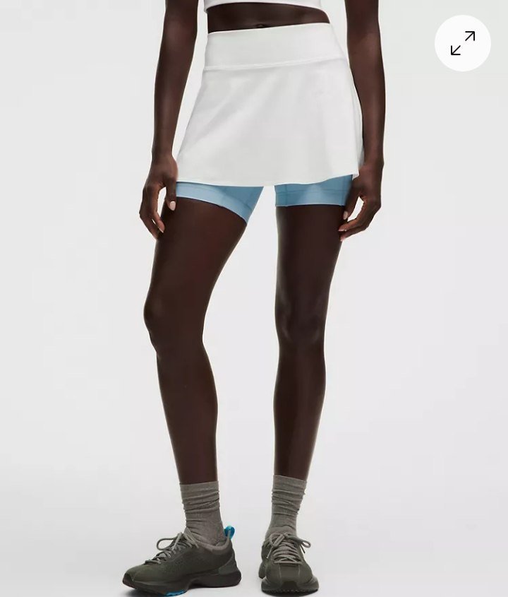 Layered Long-Liner Tennis Skirt