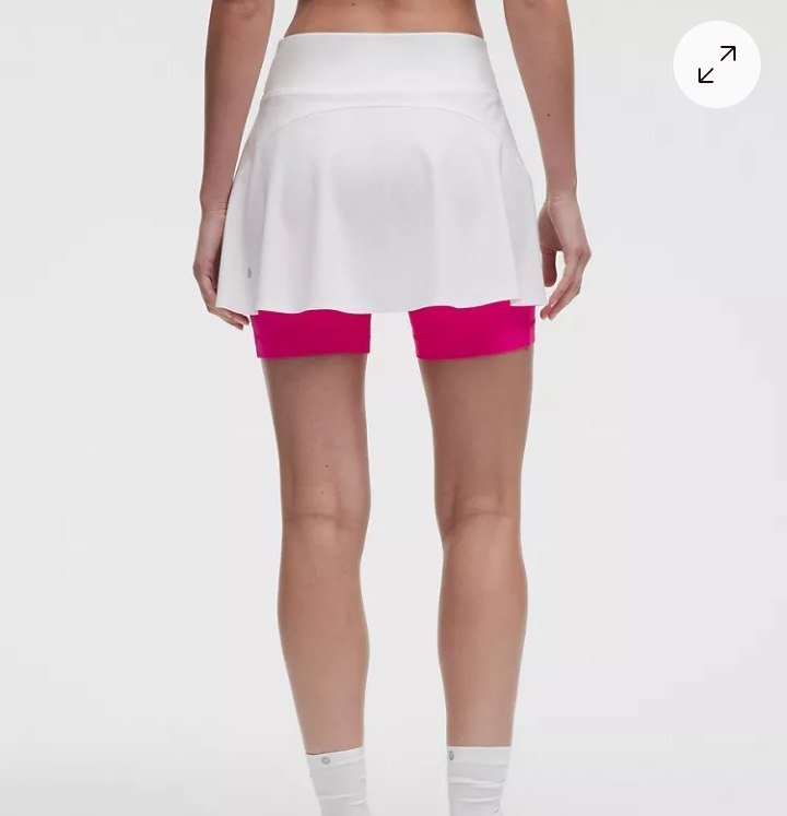 Layered Long-Liner Tennis Skirt