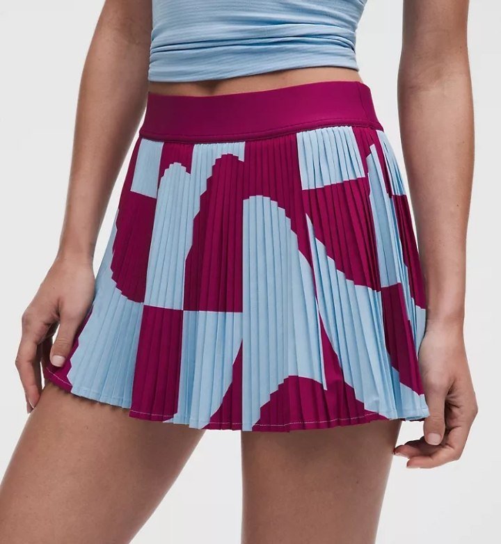 RePleat High-Rise Pleated Tennis Skirt Contrast