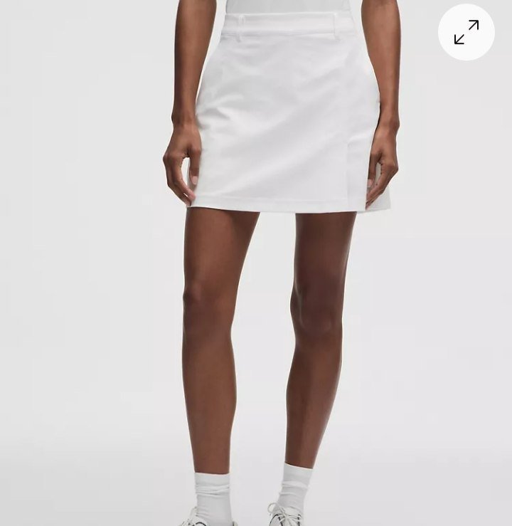 Stretch Twill Front Pleat Golf Skirt Embroidered Logo