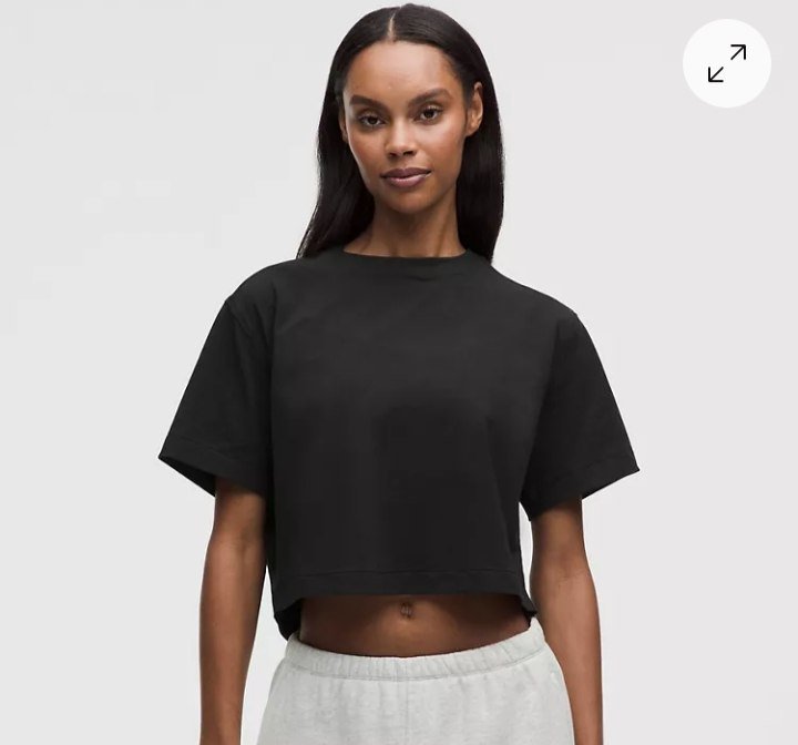 All Yours Organic Cotton-Blend Cropped T-Shirt