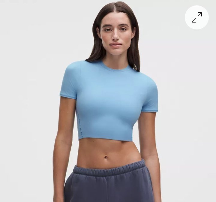 Wundermost Ultra-Soft Nulu Crewneck Cropped T-Shirt