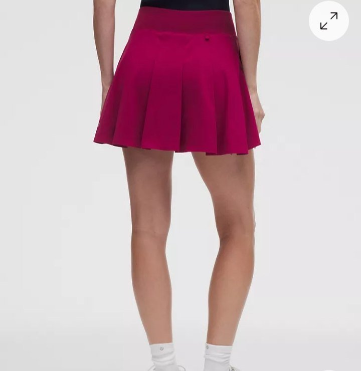 Top-Stitched Pleated Golf Skirt