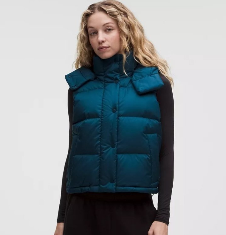 Wunder Puff 600-Down-Fill Cropped Vest