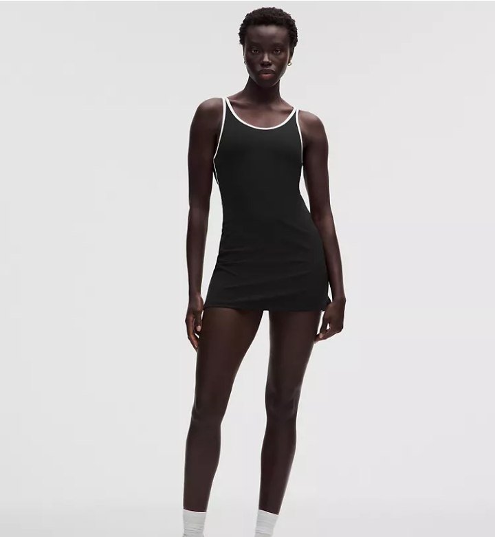 Scoop-Neck Cutout Tennis Dress