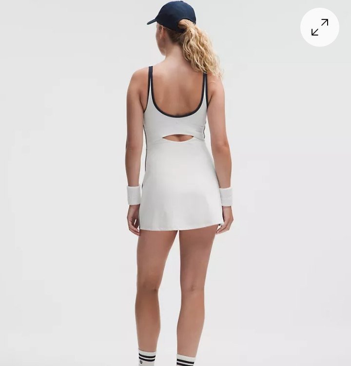 Scoop-Neck Cutout Tennis Dress