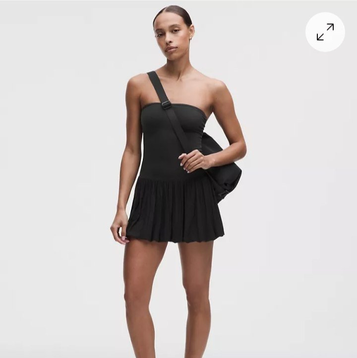 2-in-1 Bubble-Hem Mini Dress