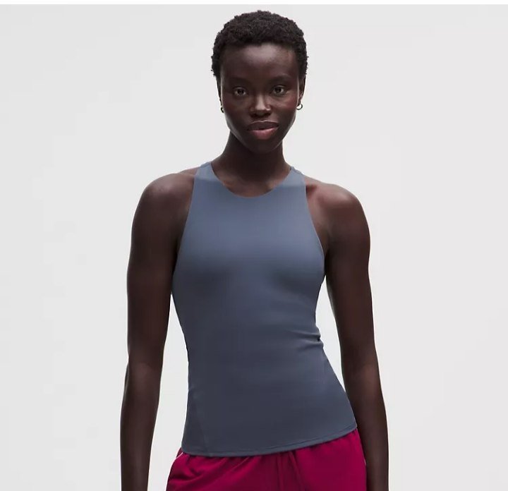 Racerback High-Neck Tennis Tank Top B/C Cup