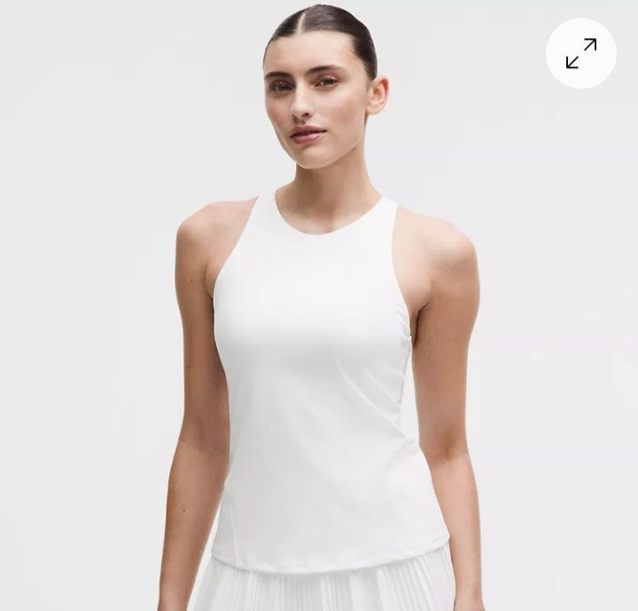 Racerback High-Neck Tennis Tank Top B/C Cup