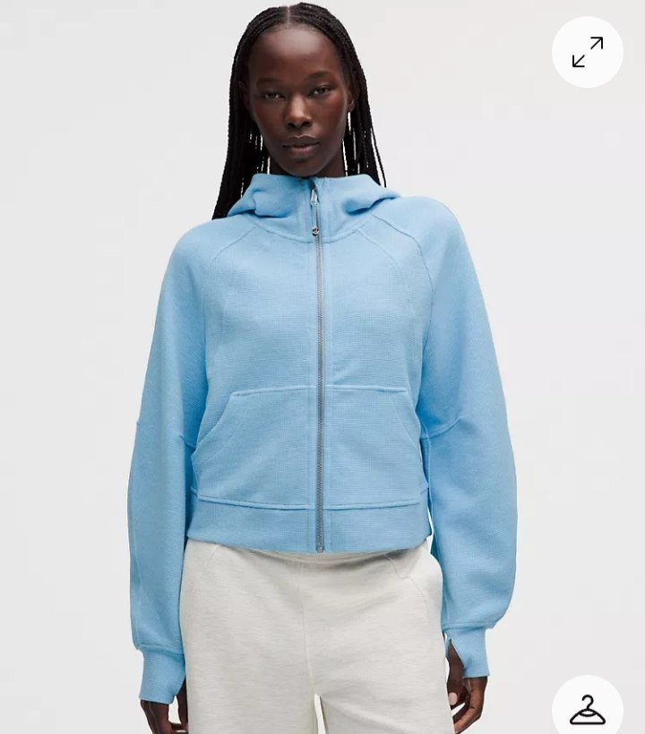 Scuba Oversized Full-Zip Hoodie Waffle