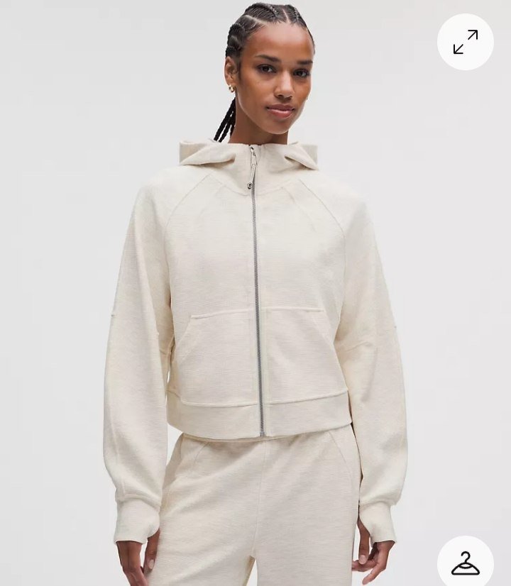 Scuba Oversized Full-Zip Hoodie Waffle