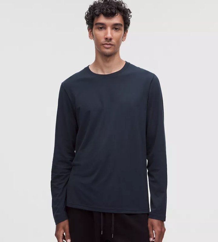 Everyday Cotton-Blend Classic Long-Sleeve T-Shirt