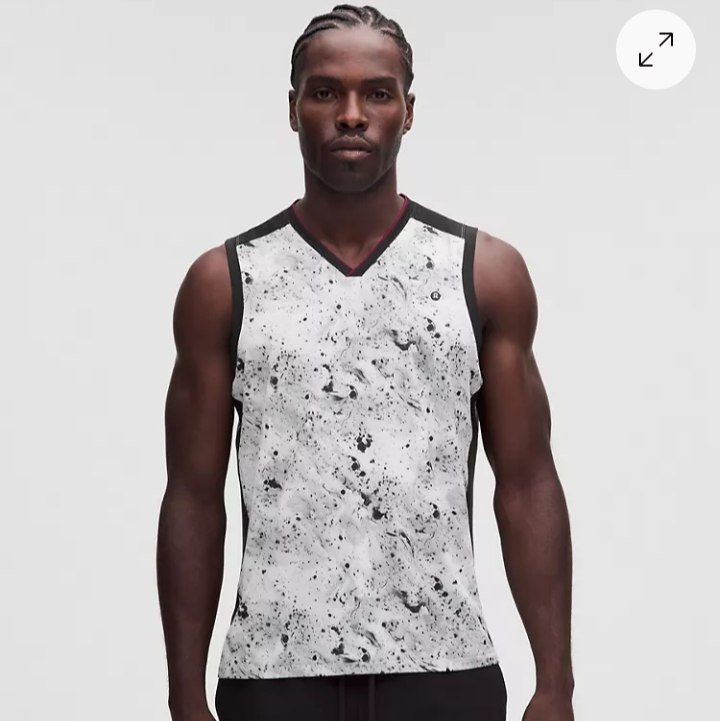 Pique Mesh-Panel Sleeveless Tennis Shirt