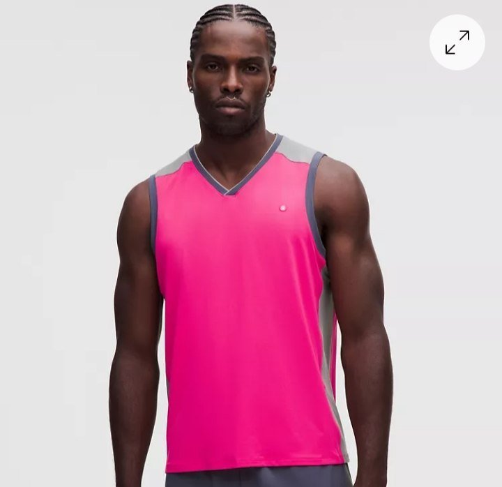Pique Mesh-Panel Sleeveless Tennis Shirt
