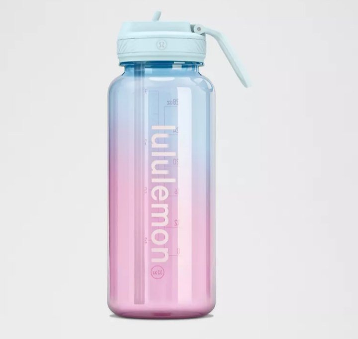Back to Life Clear Bottle 32oz Straw Lid