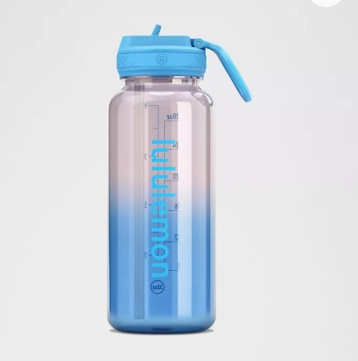 Back to Life Clear Bottle 32oz Straw Lid