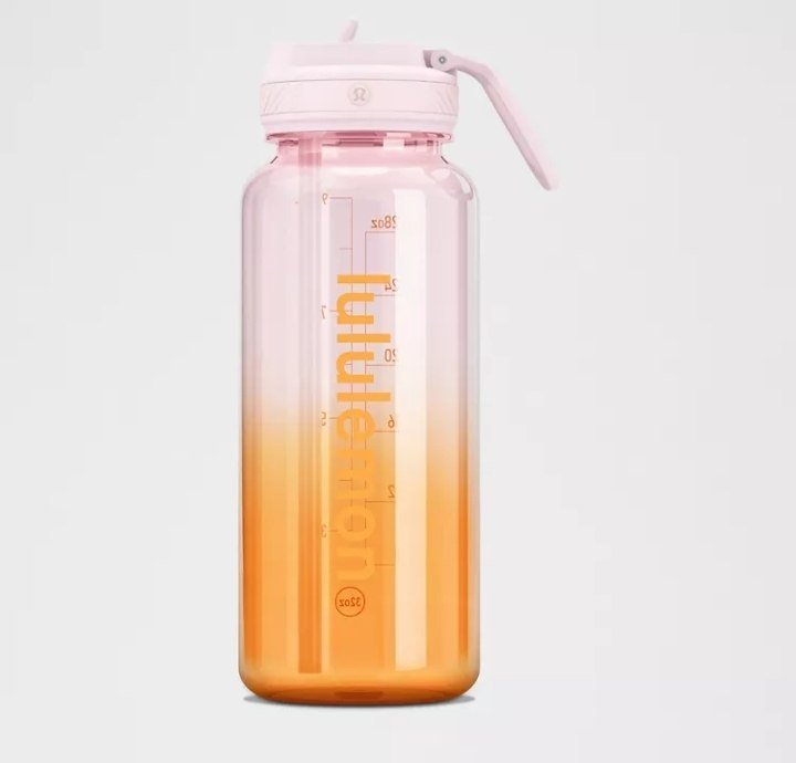 Back to Life Clear Bottle 32oz Straw Lid