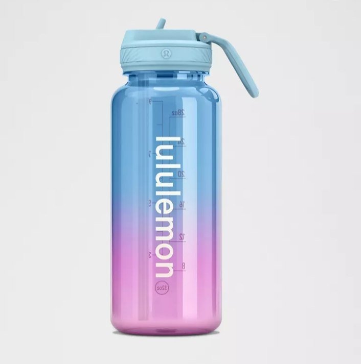 Back to Life Clear Bottle 32oz Straw Lid