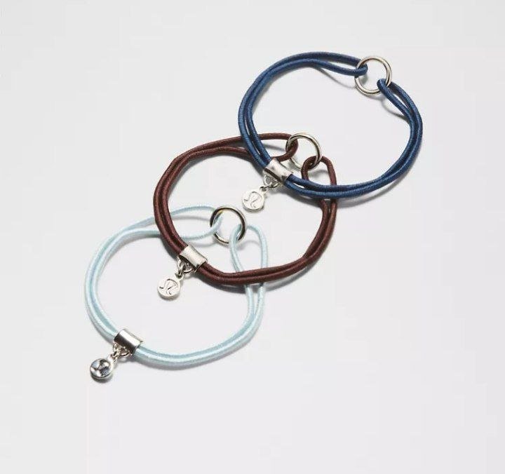 Logo Bead Hair Ties 3 Pack