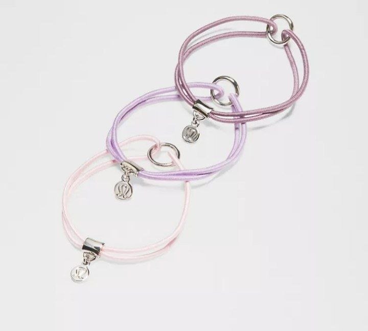 Logo Bead Hair Ties 3 Pack