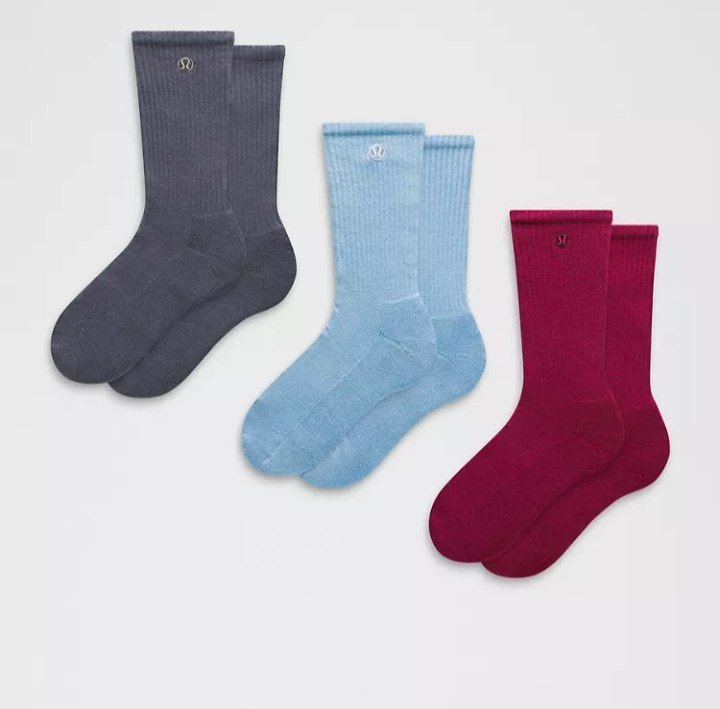 Unisex Daily Essential Crew Socks 3 Pack