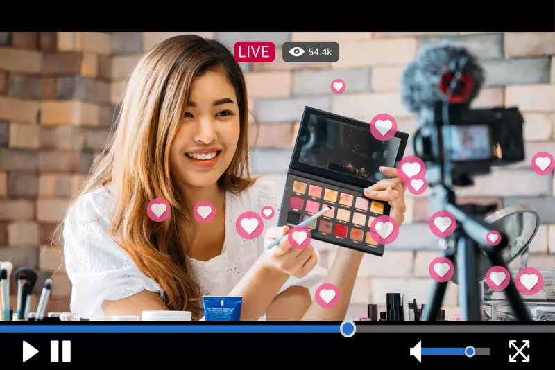 woman filming video