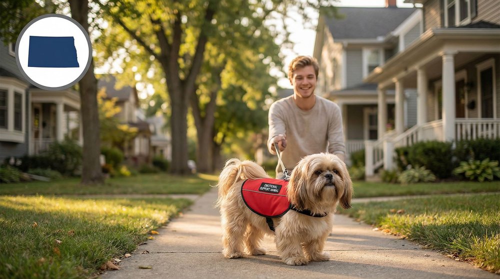 North Dakota ESA Laws: What Emotional Support Animal Owners Need to Know
