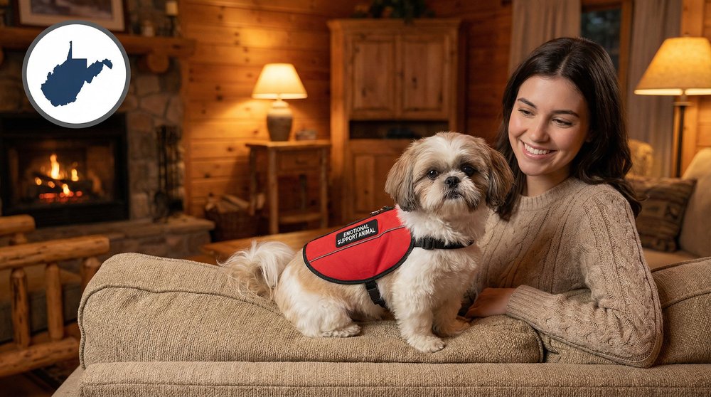 West Virginia ESA Laws: What Emotional Support Animal Owners Need to Know
