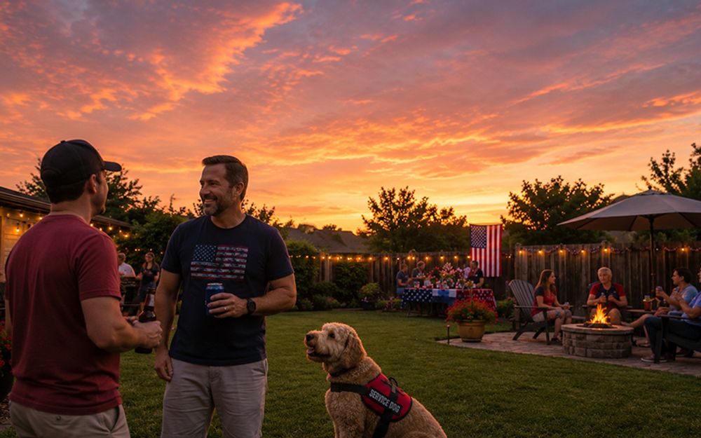 The Complete 4th of July Survival Guide: Navigating Fireworks, BBQs, and Boundaries with Your Service Dog or ESA