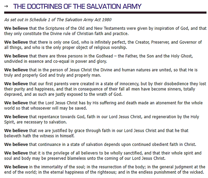 Worship the salvation army of the black hills