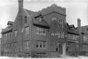 Booth Brown House building during its time as a residential treatment center for teenage girls with emotional and behavioral disorders