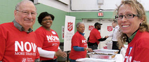 Stephen Sheller 
volunteers at The Salvation Army of Greater Philadelphia Holiday Meal